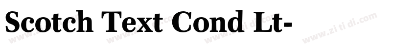 Scotch Text Cond Lt字体转换